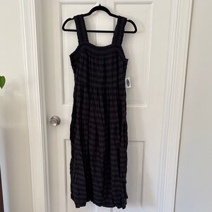 NWT Black Old Navy Striped Sleeveless Dress
